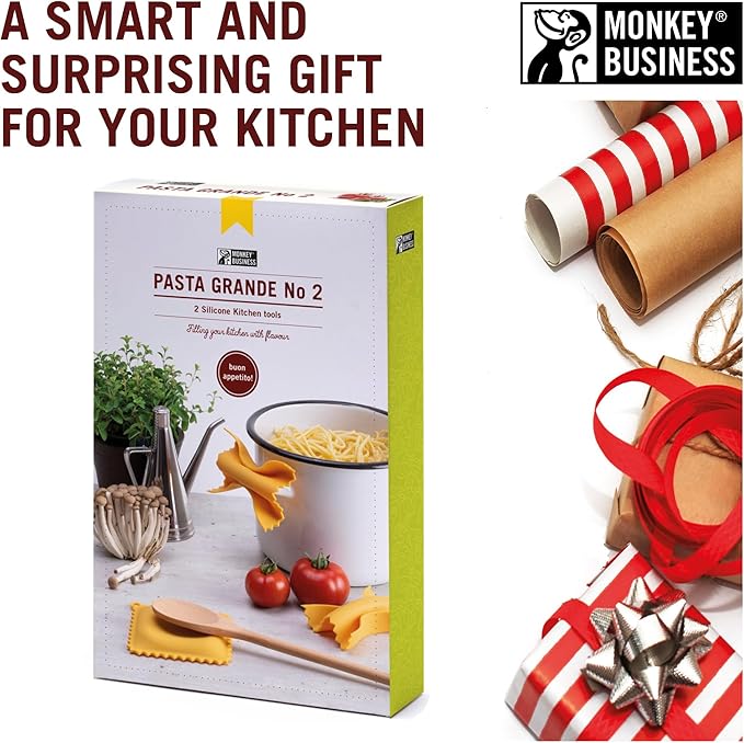 Monkey Business Pasta Shaped Silicone Kitchen Tools in a Gift Box / 2 of Our - Image 9