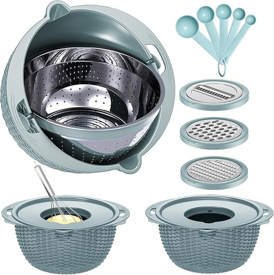 4-1 Strainer with Bowl & Spoons Set by Balavina