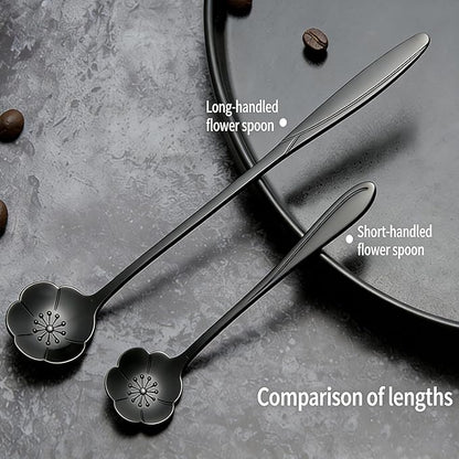 12 Pcs Flower Coffee Tea Spoons Set - Image 8