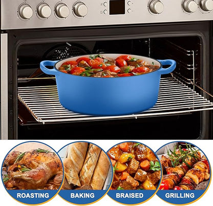 E-far 5QT Oval Dutch Oven Pot - Image 5