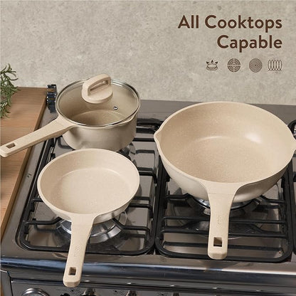 CAROTE 14 Pcs Pots and Pans Set Nonstick, Induction Kitchen Cookware Sets - Image 6