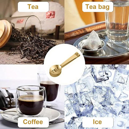 2Pcs Gold & 2Pcs Silver Tea Bag Squeezer, Stainless Steel Clip On Strainer - Image 3