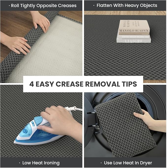 IOHOUZE Washable Runner Rug 2x8 Non Slip Rubber Backed Hallway Runner Entryway - Image 2