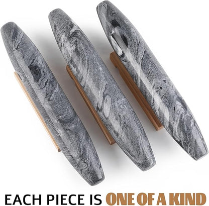 Koville African Natural Grey Marble French Rolling Pin, 12inch Non-Stick - Image 7