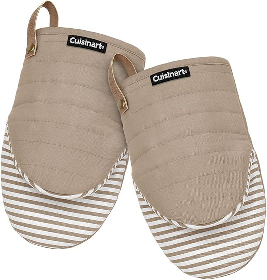 Cuisinart Mini Oven Mitts – 5.5” x 8” Heat-Resistant Kitchen Mitts by BestBrands