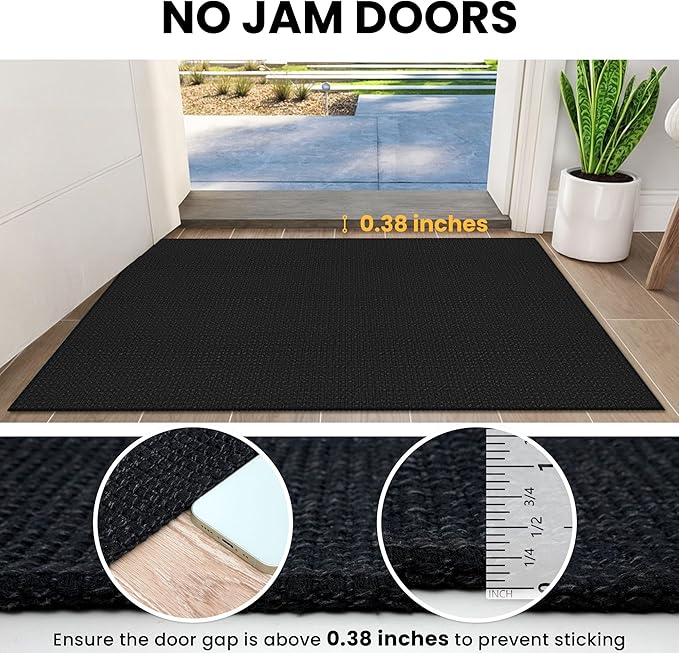 IOHOUZE Washable Runner Rug 2.6x12 Non Slip Rubber Backed Extra Long Hallway - Image 3