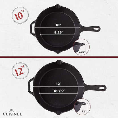 Cuisinel Cast Iron Skillets Set - Image 5