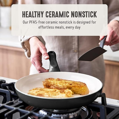 GreenLife 2-Piece Nonstick Frying Pan Set, 8” & 10” Skillets, Non-Toxic Ceramic - Image 2