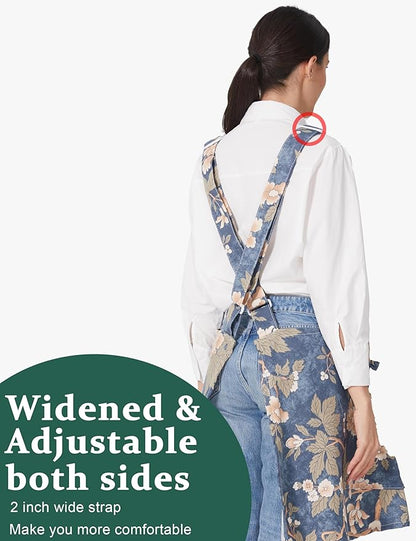 Cozy Adjustable Cross Back Aprons - Image 3