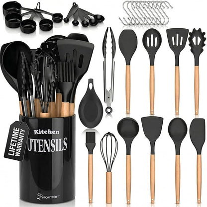 PriorityChef Silicone Cooking Utensil Set by PriorityChef