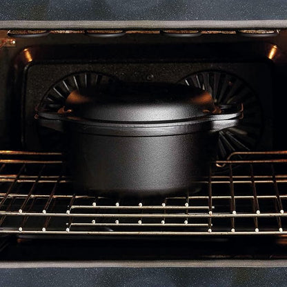 Victoria 6-Quart Cast Iron Combo Cooker, Combination Dutch Oven and Skillet - Image 8