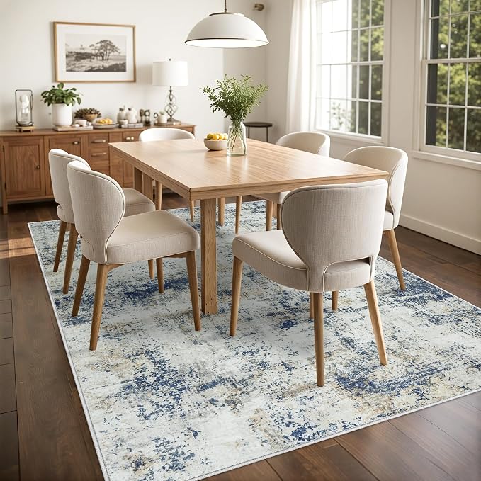 9x12 Area Rugs Living Room Rugs: Large Washable Rug - Image 3