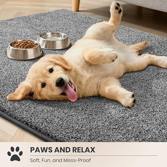 PURRUGS Dirt Trapping Door Mat 24" x 35.5", Non-Slip Machine Washable Entryway - Image 3