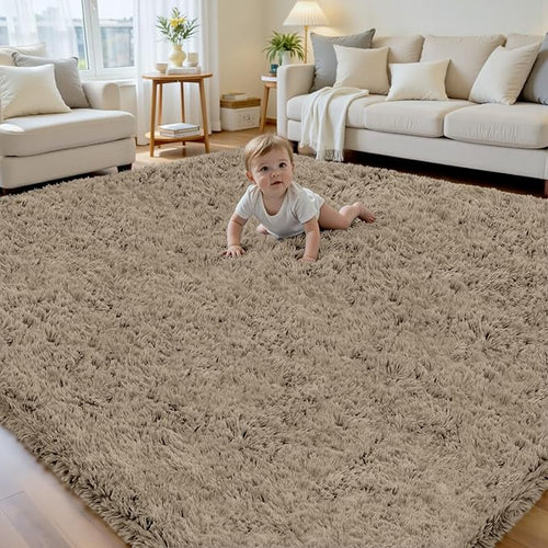 8x10 Area Rug for Living Room, Ultra Soft Fluffy Shag Rugs for Bedroom by Yidanamy