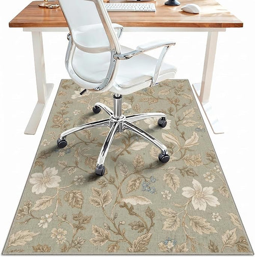 36"x60" Office Chair Mat for Hardwood Tile Floor, Under Desk Carpet Protector by BESBLEE