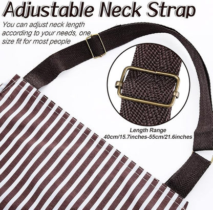 SATINIOR 3 Pieces Waterproof Bib Apron - Image 4