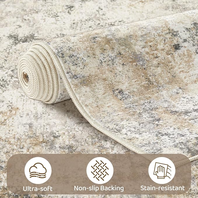 UERMEI 10x14 Washable Area Rug - Image 4