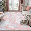 Pink Rug Carpet 5x7 Area Rugs for Bedroom Girls: Washable Modern Rug for Living by Aelenmu