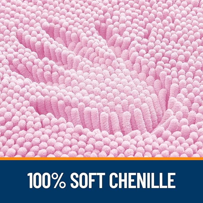 OLANLY Large Bathroom Rugs 40x24, Extra Soft Absorbent Chenille Bath Rugs - Image 3