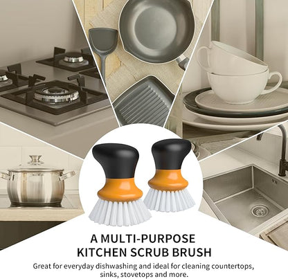 MR.SIGA Dish Scrub Brush, Palm Brush Dish Scrubber - Image 4