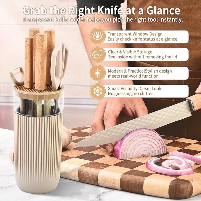Knife Set, 7-Piece Kitchen Knife Set - Image 5