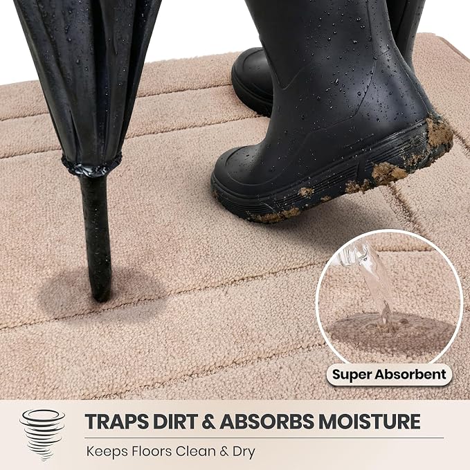 PURRUGS Dirt Trapping Door Mat 34" x 59", Non-Slip/Skid Machine Washable - Image 2