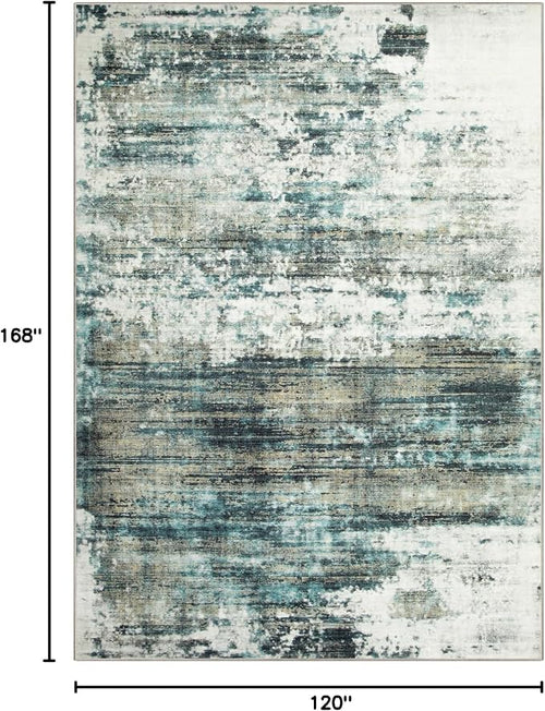 10x14 Area Rugs Washable Rug: Modern Abstract Living Room Rug Soft Anti-Skid - Image 2