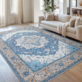 Lessymo Area Rugs 9x12 Living Room, Large Area Rug Machine Washable Area Rug by Lessymo