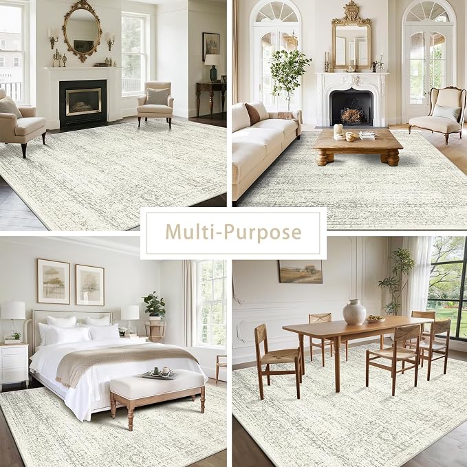 Srugn Washable Rugs 9x12 Area Rugs - Image 6