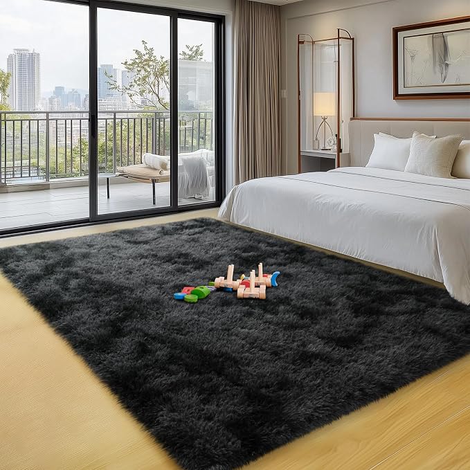 qulint 5x7 Area Rug for Living Room, Soft Shag Fluffy Rug for Bedroom Plush - Image 7