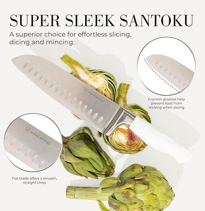 Styled Settings White Knife Set - Image 7