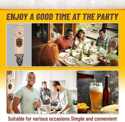 Magnetic Bottle Openers with Catcher, Wall Mounted Wooden Beer Bottle Opener - Image 7