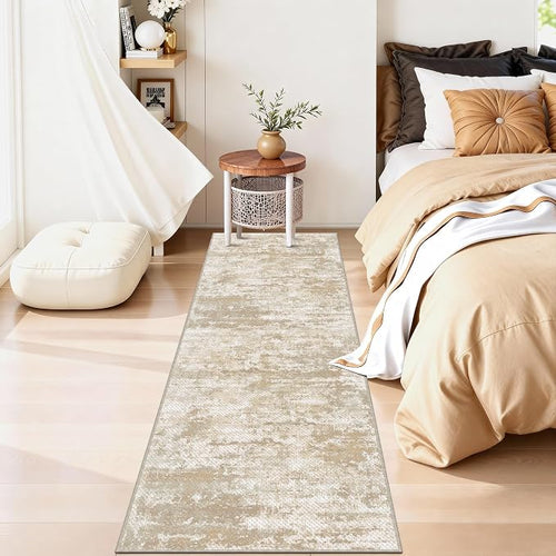 Abstract Washable Runner Rug 2x6, Hallway Rug Non-Slip, Woven Non-Shedding Thin - Image 2