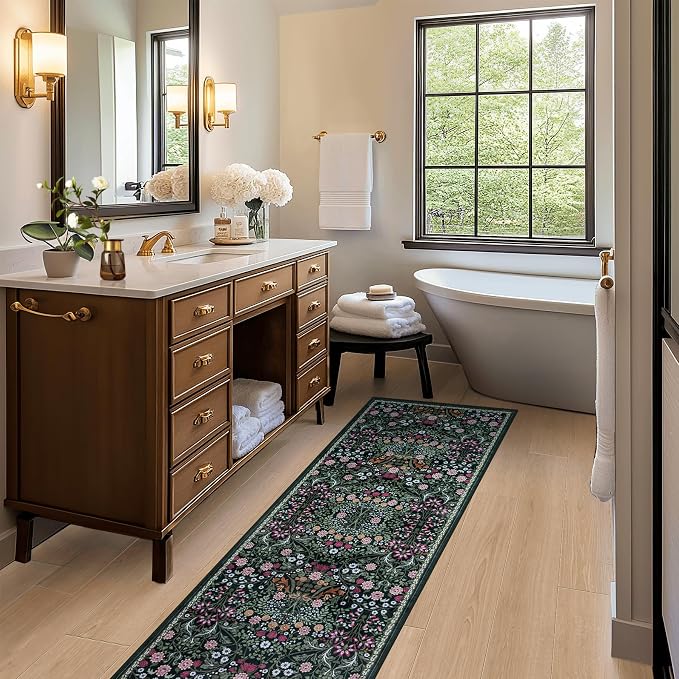 Runner Rug for Entryway: 2x6 Kitchen Rugs Non Slip Washable Ultra-Thin Soft - Image 5