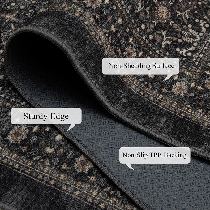 Ruaruarug Washable Area Rug Runner 2×6 - Image 3