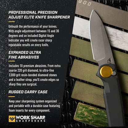 Work Sharp Professional Precision Adjust Elite Knife Sharpener Kit, Sharpen - Image 4