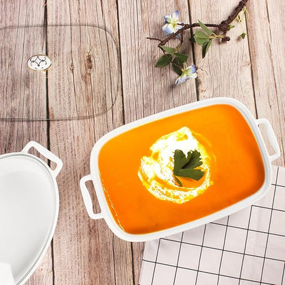 10" x 7" Ceramic Casserole Dish - Image 4
