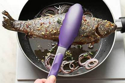 2 Pack Silicone Kitchen Tongs – 9" & 12" Set, Heat Resistant up to 500°F - Image 8
