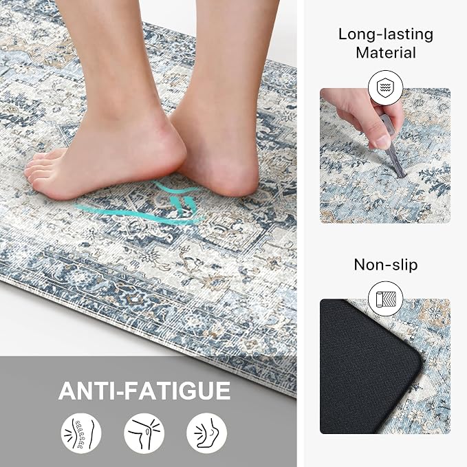 GENIMO Kitchen Mats for Floor, Washable Anti Fatigue Mat for Cushioned - Image 3