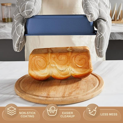 HONGBAKE Bakeware Sets, Baking Pans Set, Nonstick Oven Pan - Image 4