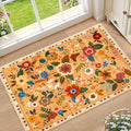 RELEANY Floral 2x3 Area Rugs Washable Print Boho Cute Carpet Non Slip Flower by RELEANY