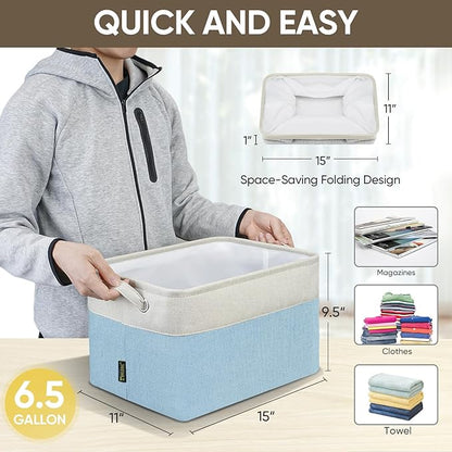 BALEINE 1 Pack Fabric Closet Storage Bins - Image 4