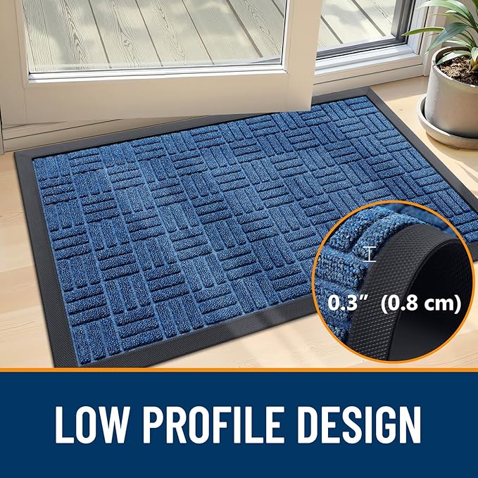 OLANLY Front Door Mat Outside Entrance 29.5x17, Heavy Duty Sturdy Natural - Image 5