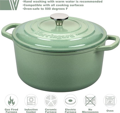 VORRINGARD Enameled Cast Iron Dutch Oven Pot - Image 3