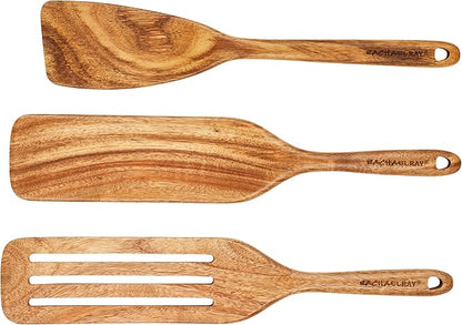 Rachael Ray Tools & Gadgets Kitchen/Cooking/Utensils Set, 3 Piece, Acacia Wood - Image 2