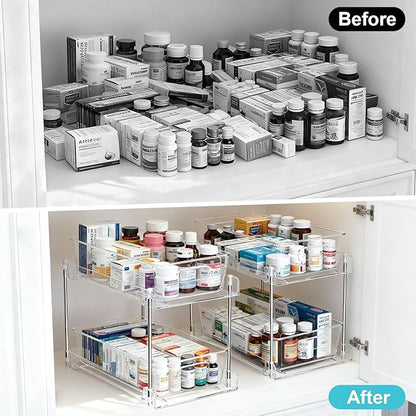 2 Tier Under Sink Organizer Bathroom Organizers and Storage - Image 3