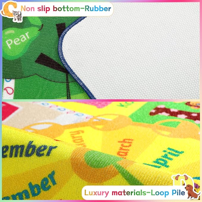Chicrug Educational 4x6 Kids Area Rug - Image 7