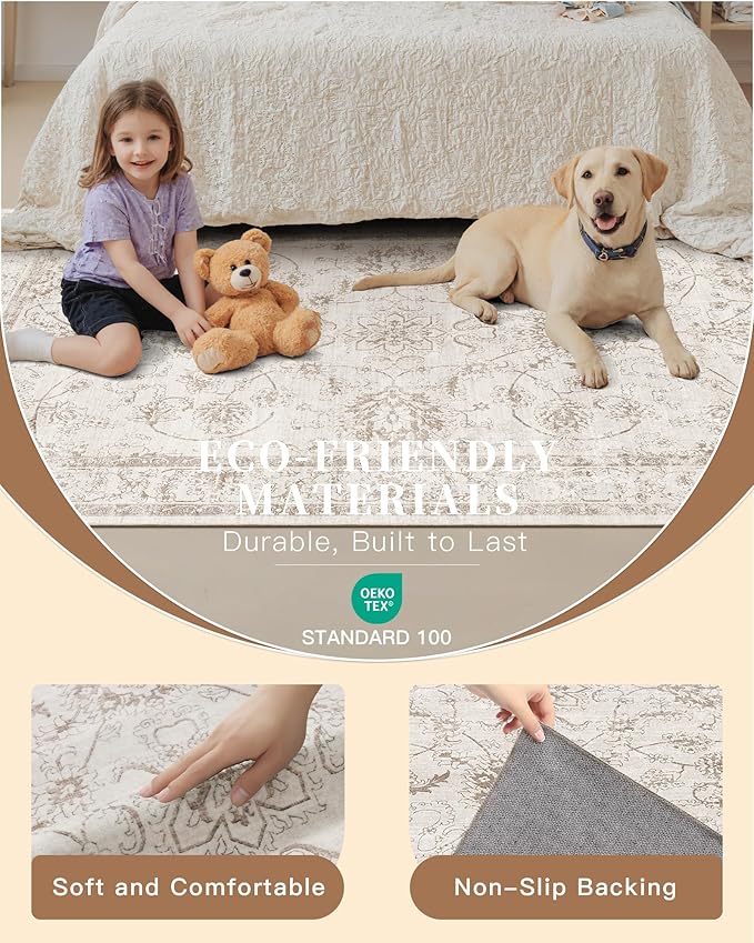 Madane Runner Rug 2x12 for Hallway, Kitchen Non-Slip Runner Rug - Image 7