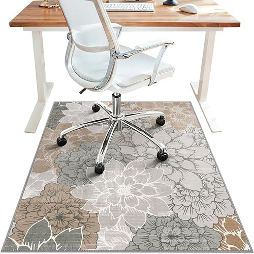 36"x60" Office Chair Mat for Hardwood Tile Floor, Under Desk Carpet Protector by BESBLEE