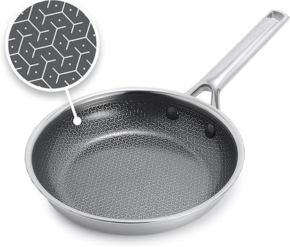 GreenPan Hybrid 8” Nonstick Stainless Steel Frying Pan, APEX Tri-Ply Thermobond by GreenPan